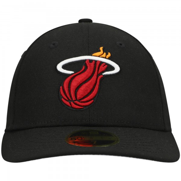 Бейсболка Miami Heat New Era Black Team Low Profile 59FIFTY