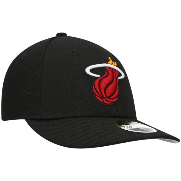 Бейсболка Miami Heat New Era Black Team Low Profile 59FIFTY