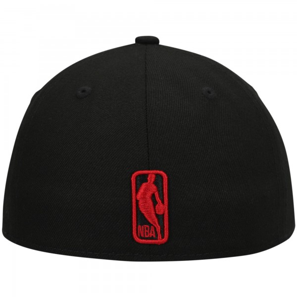 Бейсболка Miami Heat New Era Black Team Low Profile 59FIFTY
