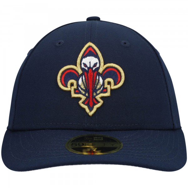 Бейсболка New Orleans Pelicans New Era Team Logo Low Profile 59FIFTY - Navy - официальный мерч NBA