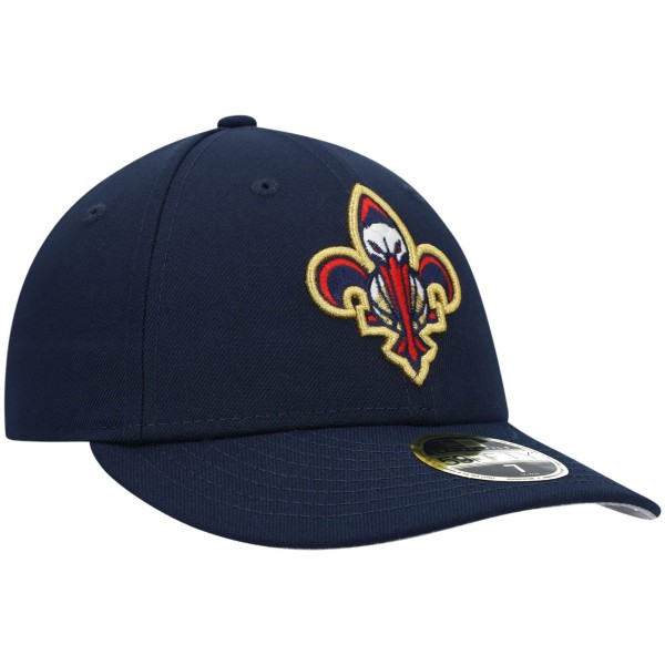Бейсболка New Orleans Pelicans New Era Team Logo Low Profile 59FIFTY - Navy - официальный мерч NBA