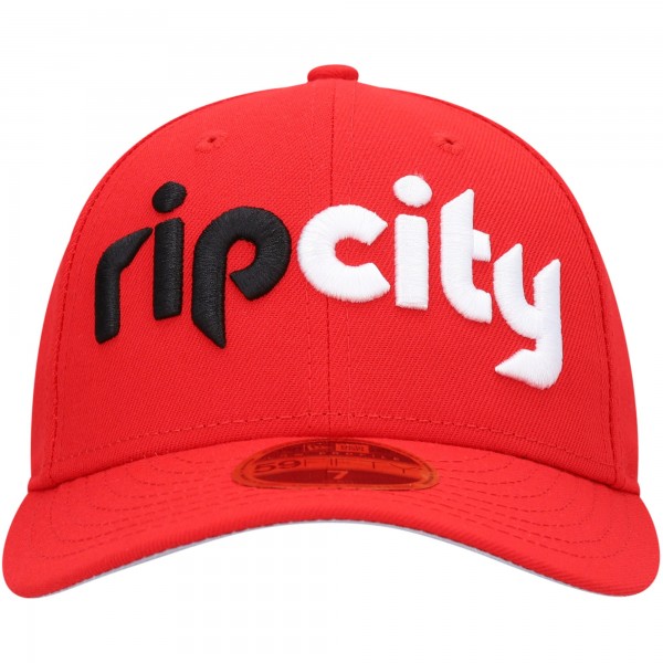 Бейсболка Portland Trail Blazers New Era Team Low Profile 59FIFTY - Red - официальный мерч NBA