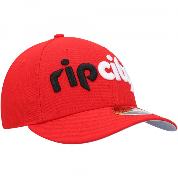 Бейсболка Portland Trail Blazers New Era Team Low Profile 59FIFTY - Red - официальный мерч NBA