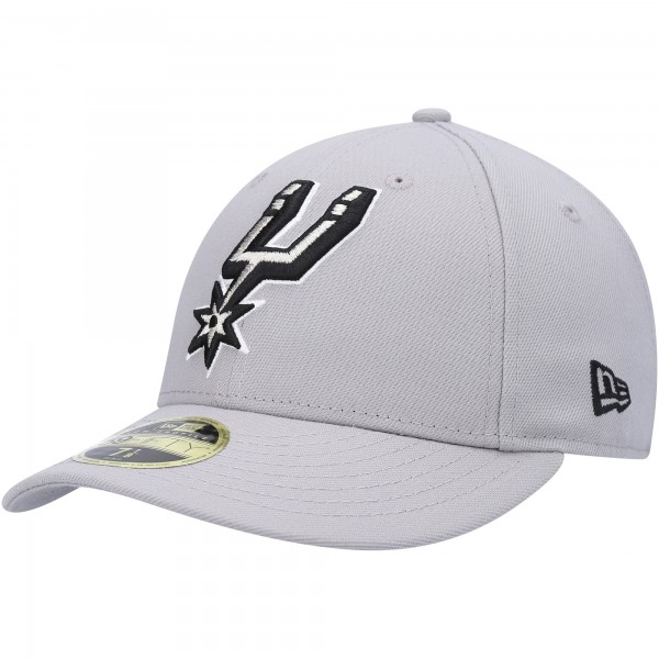 Бейсболка San Antonio Spurs New Era Team Low Profile 59FIFTY - Gray - официальный мерч NBA