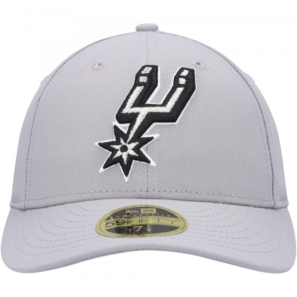 Бейсболка San Antonio Spurs New Era Team Low Profile 59FIFTY - Gray - официальный мерч NBA