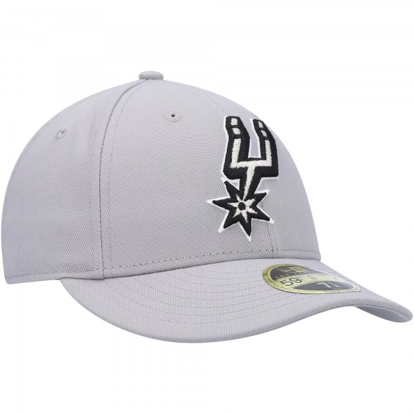 Бейсболка San Antonio Spurs New Era Team Low Profile 59FIFTY - Gray - официальный мерч NBA