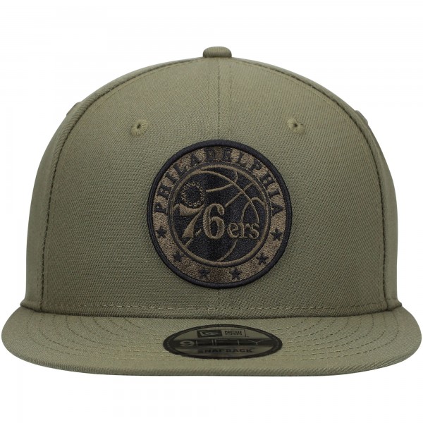 Бейсболка Philadelphia 76ers New Era 9FIFTY - Olive