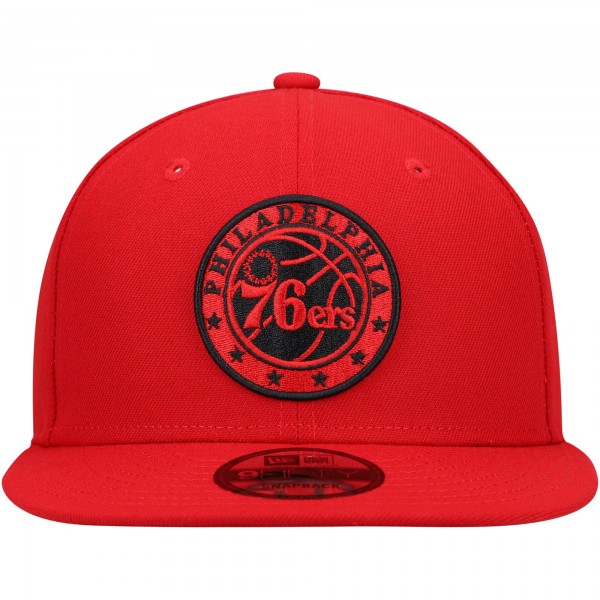 Бейсболка Philadelphia 76ers New Era Logo 9FIFTY - Red - официальный мерч NBA