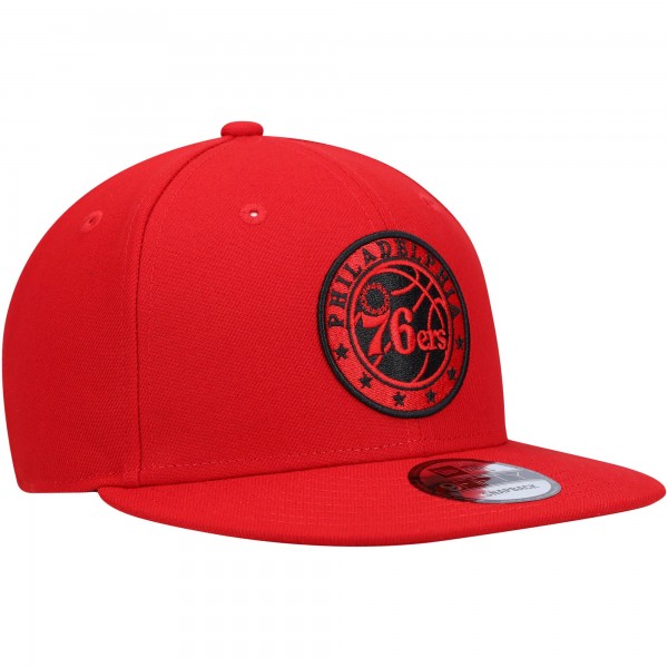Бейсболка Philadelphia 76ers New Era Logo 9FIFTY - Red - официальный мерч NBA