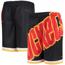 Детские шорты Houston Rockets Hardwood Classics Throwback Big Face Mesh - Black