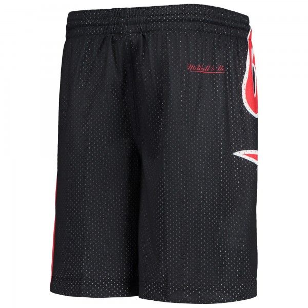 Детские шорты Portland Trail Blazers Hardwood Classics Throwback Big Face Mesh - Black - атрибутика NBA