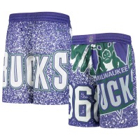 Детские шорты Milwaukee Bucks Mitchell & Ness Hardwood Classics Jumbotron - Purple