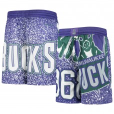 Детские шорты Milwaukee Bucks Mitchell & Ness Hardwood Classics Jumbotron - Purple