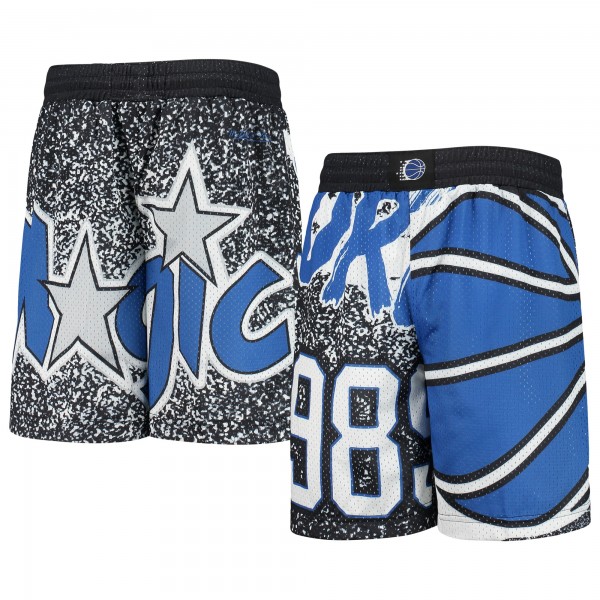Детские шорты Orlando Magic Mitchell & Ness Hardwood Classics Jumbotron - Black - атрибутика NBA