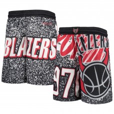 Детские шорты Portland Trail Blazers Mitchell & Ness Hardwood Classics Jumbotron - Black