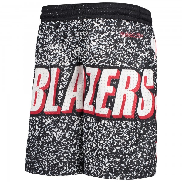 Детские шорты Portland Trail Blazers Mitchell & Ness Hardwood Classics Jumbotron - Black - атрибутика NBA
