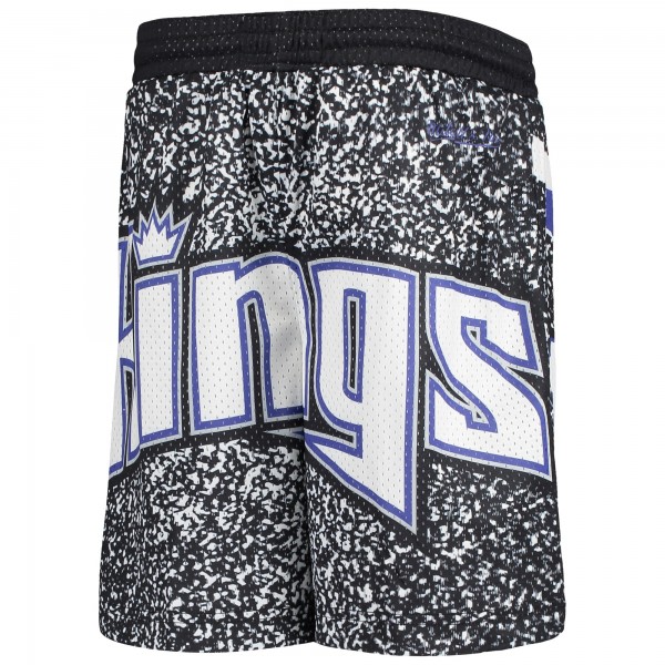 Детские шорты Sacramento Kings Mitchell & Ness Hardwood Classics Jumbotron - Black - атрибутика NBA