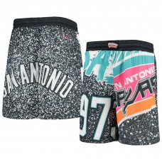 Детские шорты San Antonio Spurs Mitchell & Ness Hardwood Classics Jumbotron - Black