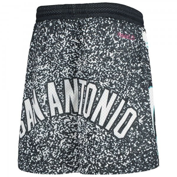 Детские шорты San Antonio Spurs Mitchell & Ness Hardwood Classics Jumbotron - Black - атрибутика NBA
