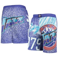 Шорты Utah Jazz Mitchell & Ness Youth Hardwood Classics Jumbotron - Purple