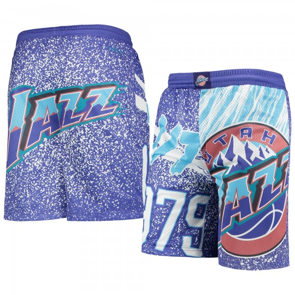 Шорты Utah Jazz Mitchell & Ness Youth Hardwood Classics Jumbotron - Purple