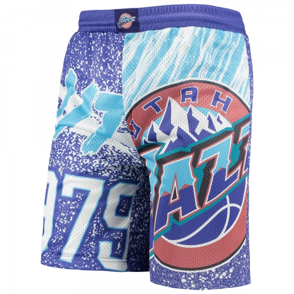Шорты Utah Jazz Mitchell & Ness Youth Hardwood Classics Jumbotron - Purple