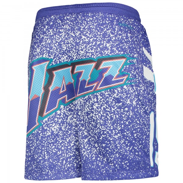 Шорты Utah Jazz Mitchell & Ness Youth Hardwood Classics Jumbotron - Purple