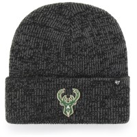 Milwaukee Bucks 47 Black Brain Freeze Cuffed Knit Hat