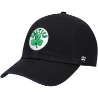 Бейсболка Boston Celtics 47 Black Core Logo Clean Up