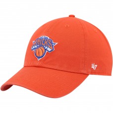 New York Knicks 47 Team Clean Up Adjustable Hat - Orange