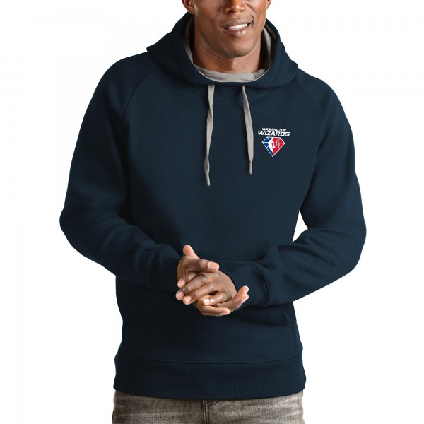 Толстовка с капюшоном Washington Wizards Antigua NBA 75th Anniversary Victory - Navy - фирменная одежда NBA