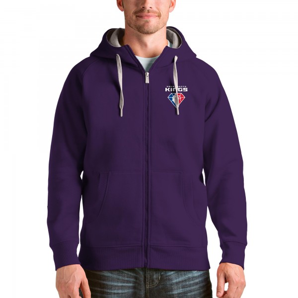 Толстовка на молнии Sacramento Kings Antigua NBA 75th Anniversary - Purple - фирменная одежда NBA