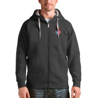 Толстовка на молнии Toronto Raptors Antigua NBA 75th Anniversary - Charcoal