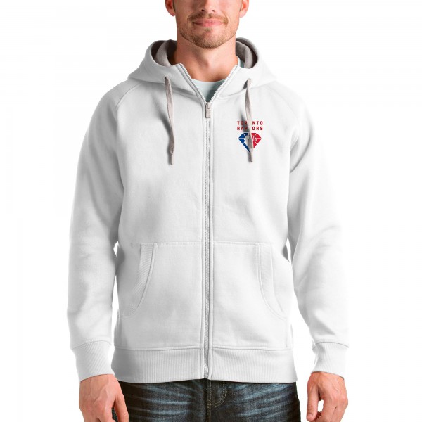 Толстовка на молнии Toronto Raptors Antigua NBA 75th Anniversary - White - фирменная одежда NBA