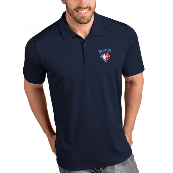 Футболка поло Memphis Grizzlies Antigua NBA 75th Anniversary - Navy - спортивная одежда НБА
