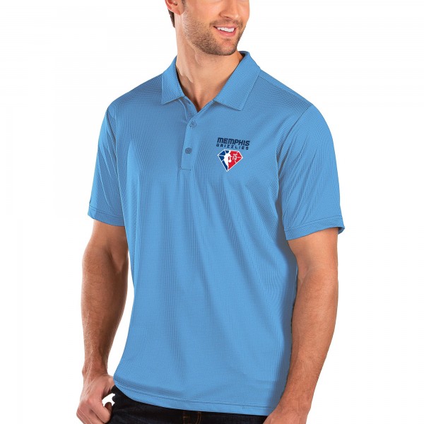 Футболка поло Memphis Grizzlies Antigua NBA 75th Anniversary - Blue - спортивная одежда НБА