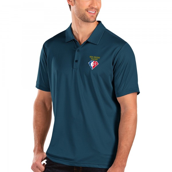 Футболка поло New Orleans Pelicans Antigua NBA 75th Anniversary - Navy - спортивная одежда НБА