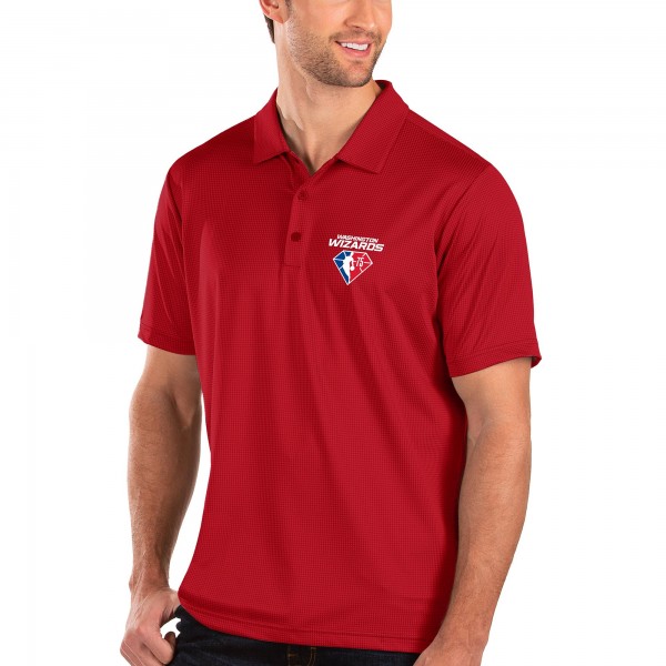 Футболка поло Washington Wizards Antigua NBA 75th Anniversary - Red - спортивная одежда НБА