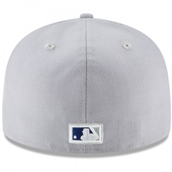 Бейсболка Los Angeles Dodgers New Era Cooperstown Collection Logo 59FIFTY - Gray