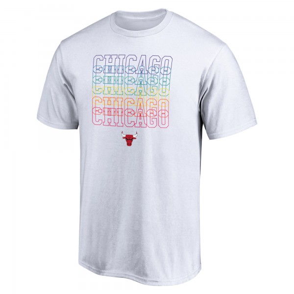 Футболка Chicago Bulls White Team City Pride