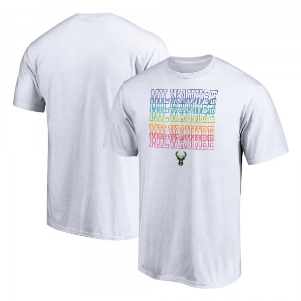 Футболка Milwaukee Bucks Team City Pride - White