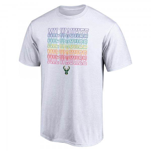 Футболка Milwaukee Bucks Team City Pride - White