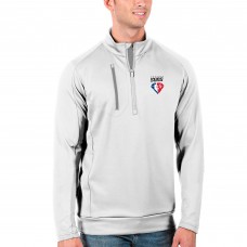 Толстовка на короткой молнии Phoenix Suns Antigua NBA 75th Anniversary Generation - White