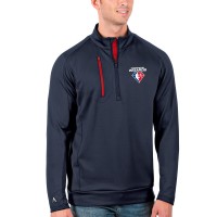 Толстовка на короткой молнии Washington Wizards Antigua NBA 75th Anniversary Generation - Navy