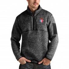 Толстовка на короткой молнии Phoenix Suns Antigua NBA 75th Anniversary Fortune - Heathered Black