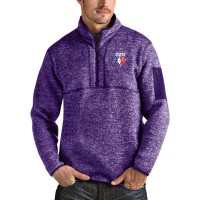 Толстовка на короткой молнии Phoenix Suns Antigua NBA 75th Anniversary Fortune - Heathered Purple
