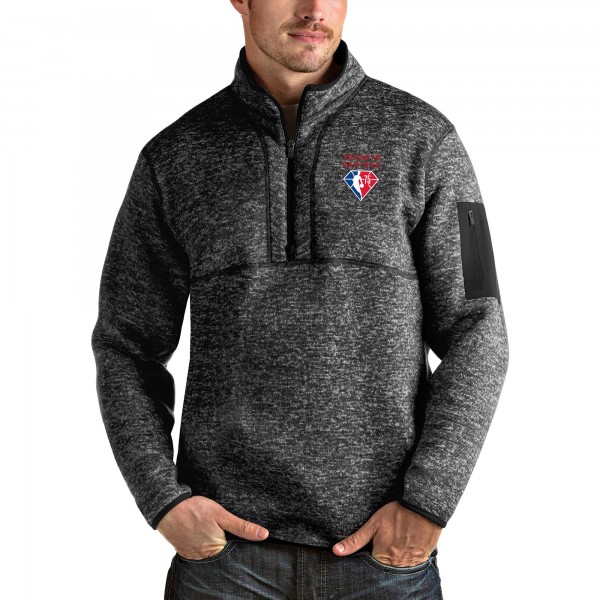 Кофта Toronto Raptors Antigua NBA 75th Anniversary Fortune - Heathered Black