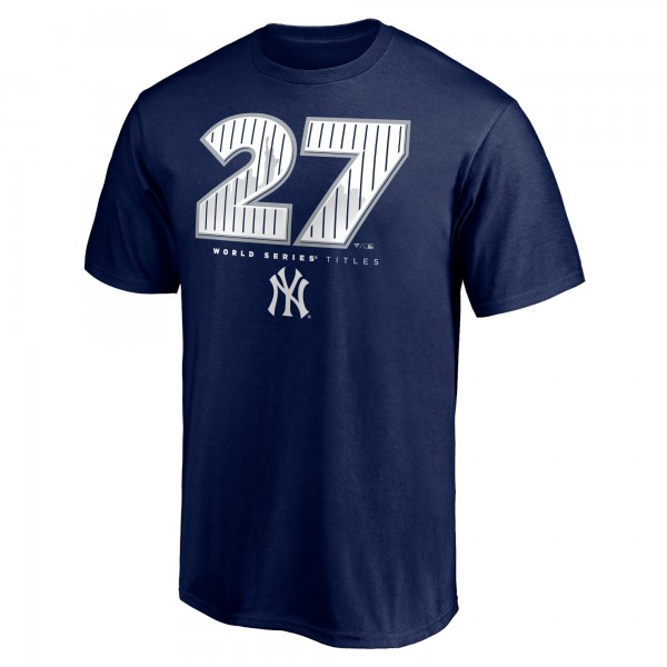 New York Yankees Fanatics Navy Hometown World Series Titles T-Shirt
