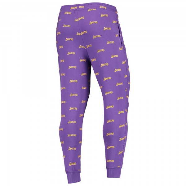 Спортивные штаны Los Angeles Lakers The Wild Collective Allover Logo - Purple