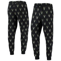 Спортивные штаны Milwaukee Bucks The Wild Collective Allover Logo - Black